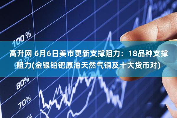 高升网 6月6日美市更新支撑阻力：18品种支撑阻力(金银铂钯原油天然气铜及十大货币对)