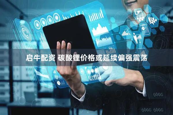 启牛配资 碳酸锂价格或延续偏强震荡