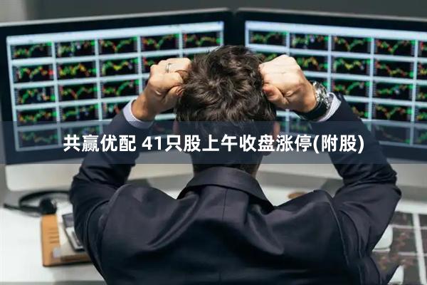 共赢优配 41只股上午收盘涨停(附股)
