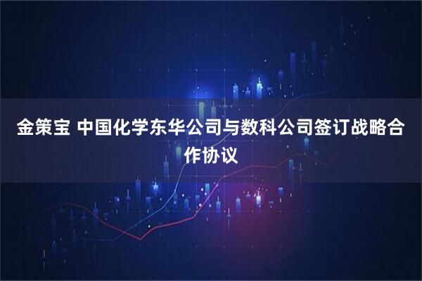 金策宝 中国化学东华公司与数科公司签订战略合作协议